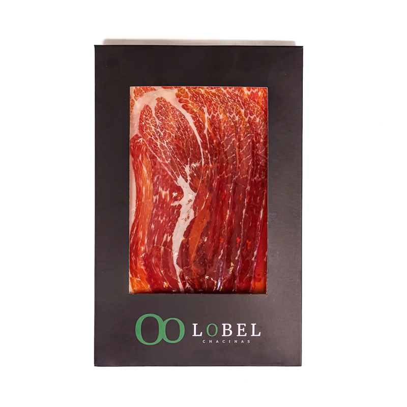 Jamón Cebo Campo 50% Raza Ibérica Lobel destaca por un sabor equilibrado y un fondo sutil a campo.