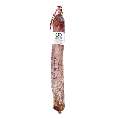 Lomo Cebo Ibérico 50% Raza Ibérica Lobel en Salamanca, curado artesanal e ideal con vino tinto crianza.